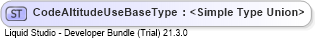 XSD Diagram of CodeAltitudeUseBaseType
