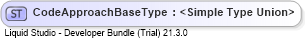 XSD Diagram of CodeApproachBaseType