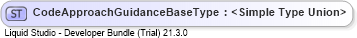 XSD Diagram of CodeApproachGuidanceBaseType