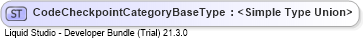 XSD Diagram of CodeCheckpointCategoryBaseType