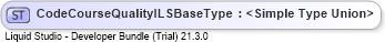 XSD Diagram of CodeCourseQualityILSBaseType