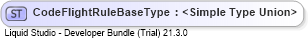 XSD Diagram of CodeFlightRuleBaseType