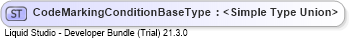 XSD Diagram of CodeMarkingConditionBaseType