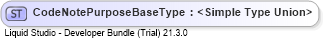 XSD Diagram of CodeNotePurposeBaseType