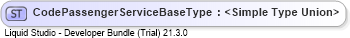 XSD Diagram of CodePassengerServiceBaseType
