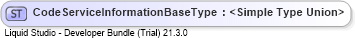 XSD Diagram of CodeServiceInformationBaseType