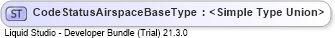 XSD Diagram of CodeStatusAirspaceBaseType