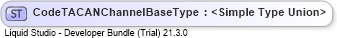 XSD Diagram of CodeTACANChannelBaseType