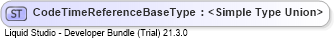 XSD Diagram of CodeTimeReferenceBaseType