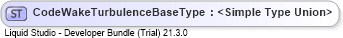 XSD Diagram of CodeWakeTurbulenceBaseType