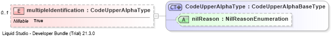 XSD Diagram of multipleIdentification