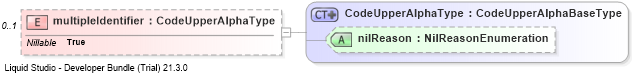 XSD Diagram of multipleIdentifier