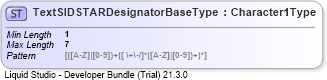 XSD Diagram of TextSIDSTARDesignatorBaseType